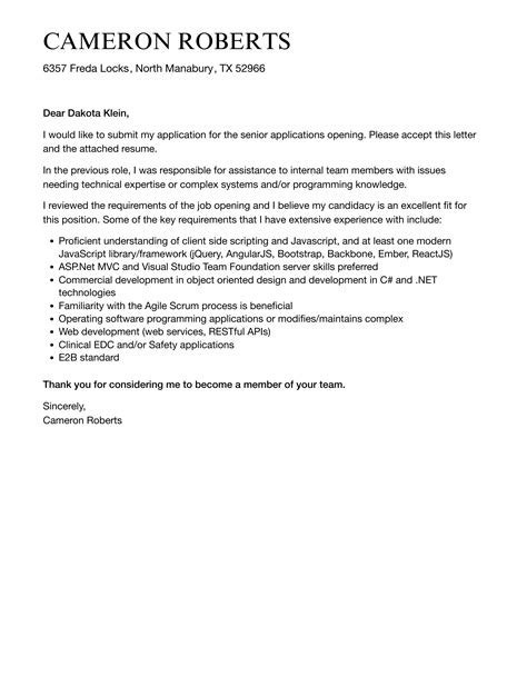 Job Application for Senior Real.